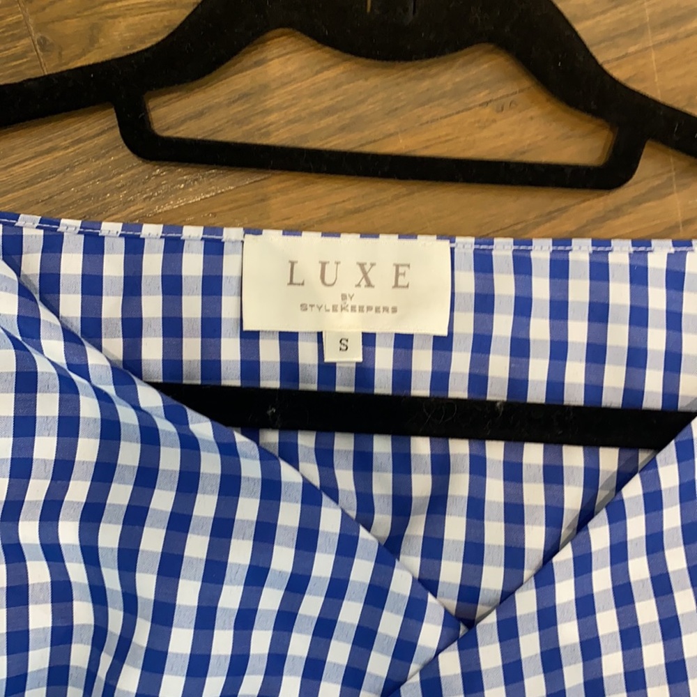 Gingham Wrap Top. - image 3